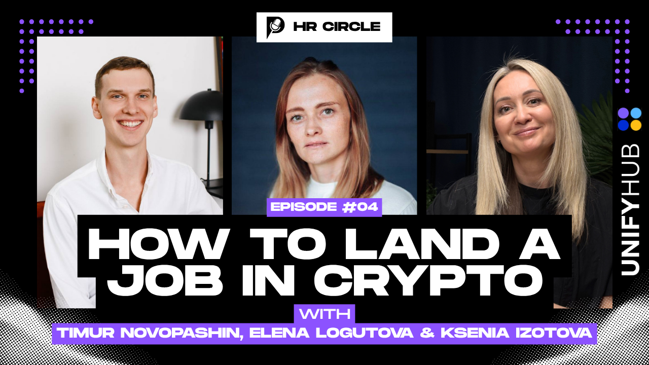 HR Circle Episode #04 cover — How to Land a Job in Crypto: HR Perspective